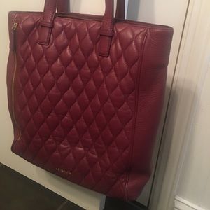 Vera Bradley, Leather Tote, Maroon